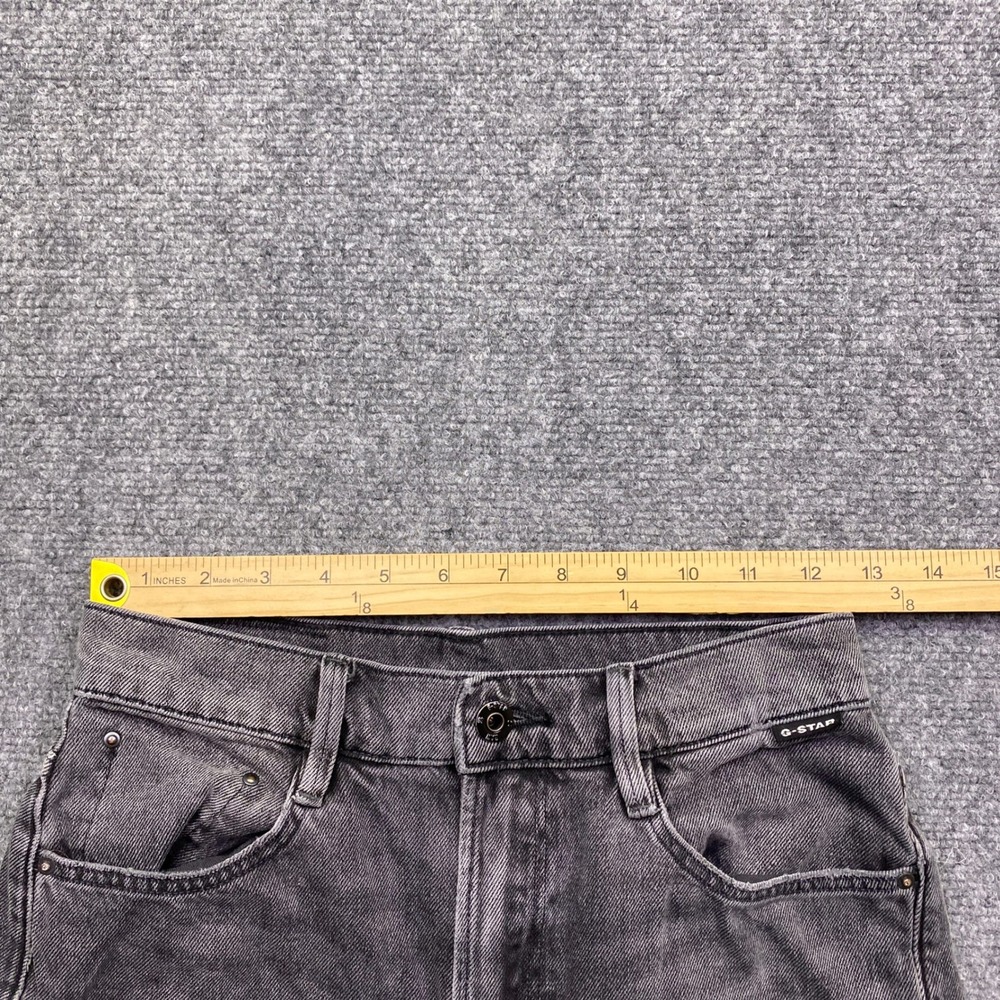 G-Star Raw Tedie Ultra High Straight Jeans Grey Faded Black Sz 26 Grunge Western - Picture 4 of 13